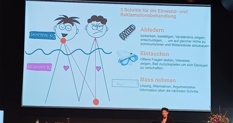 Vortrag über Kommunikation bei Reklamation