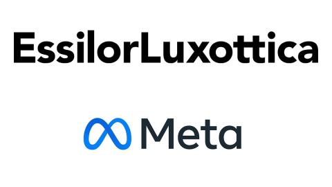 Logos von EssilorLuxottica und Meta