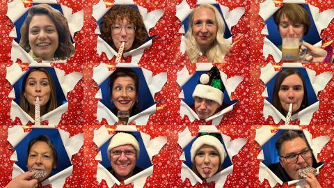 DOZ Team Weihnachtscollage